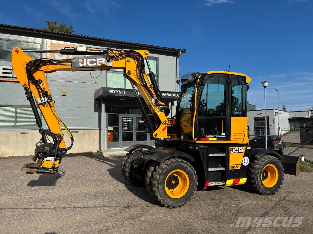 JCB 110 W Hydradig / Engcon / Pyöräohjaus / Rasvari / Excavadoras de ruedas