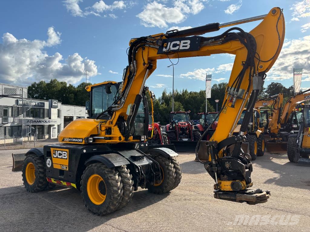 JCB 110 W Hydradig / Engcon / Pyöräohjaus / Rasvari / Excavadoras de ruedas