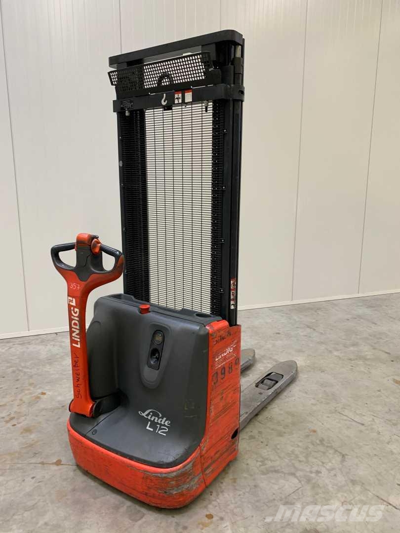 Linde L12 Παλετοφόρα πεζού χειριστή με ιστό