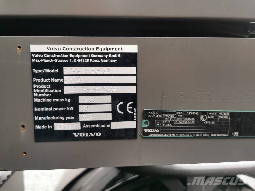 Volvo EWR150E حفارات بعجل