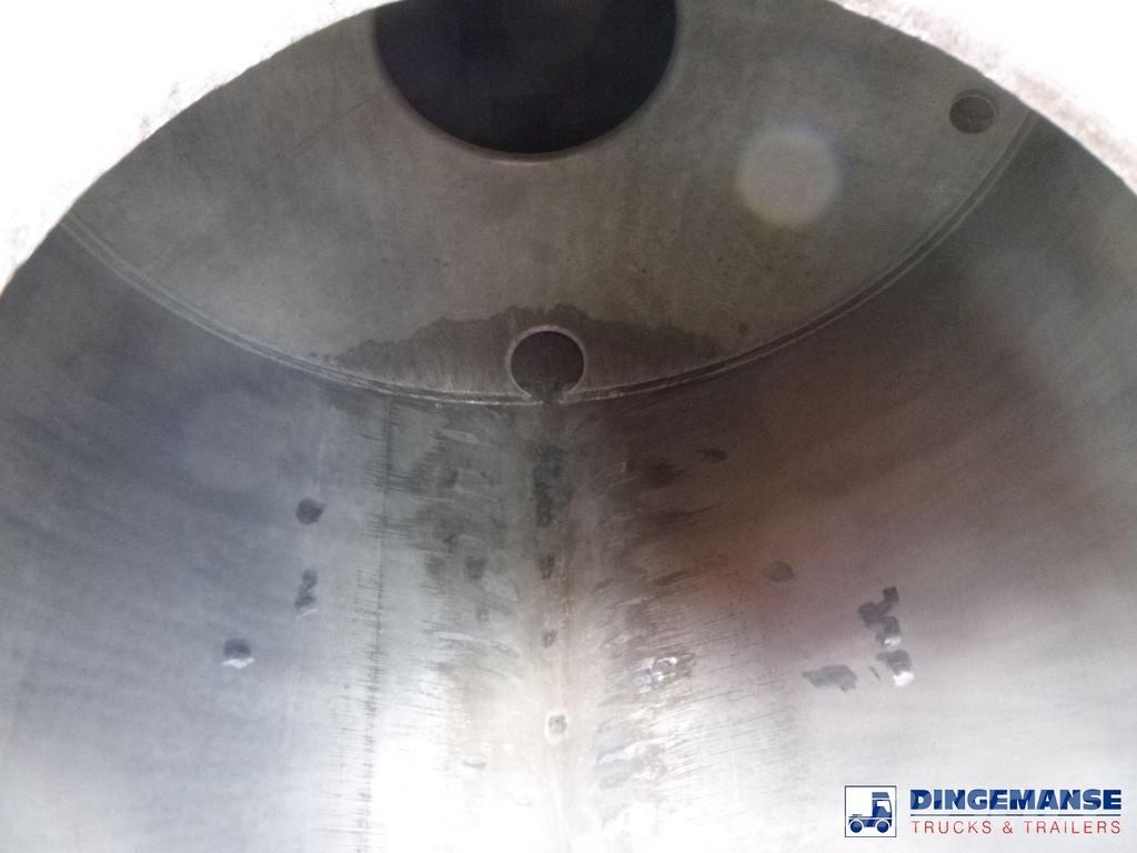 Magyar Chemical tank inox L4BH 30 m3 / 1 comp Remorque citerne