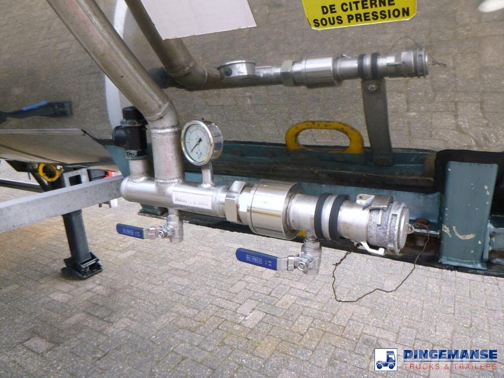 Magyar Chemical tank inox L4BH 30 m3 / 1 comp Remorque citerne