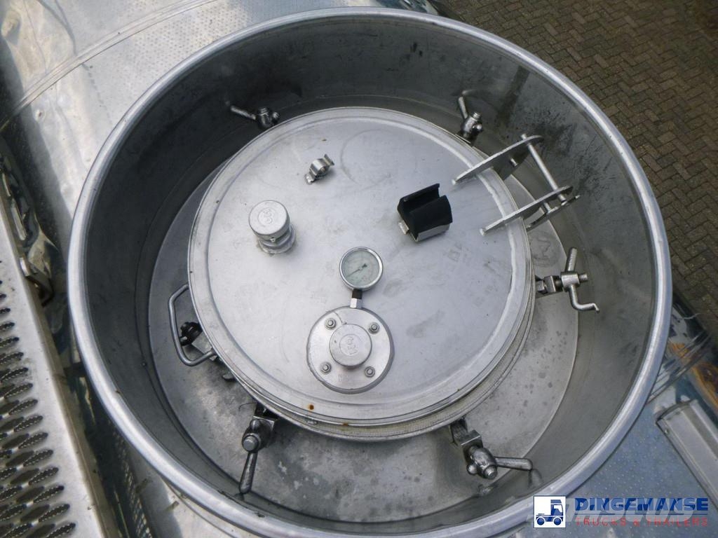 Magyar Chemical tank inox L4BH 30 m3 / 1 comp Remorque citerne