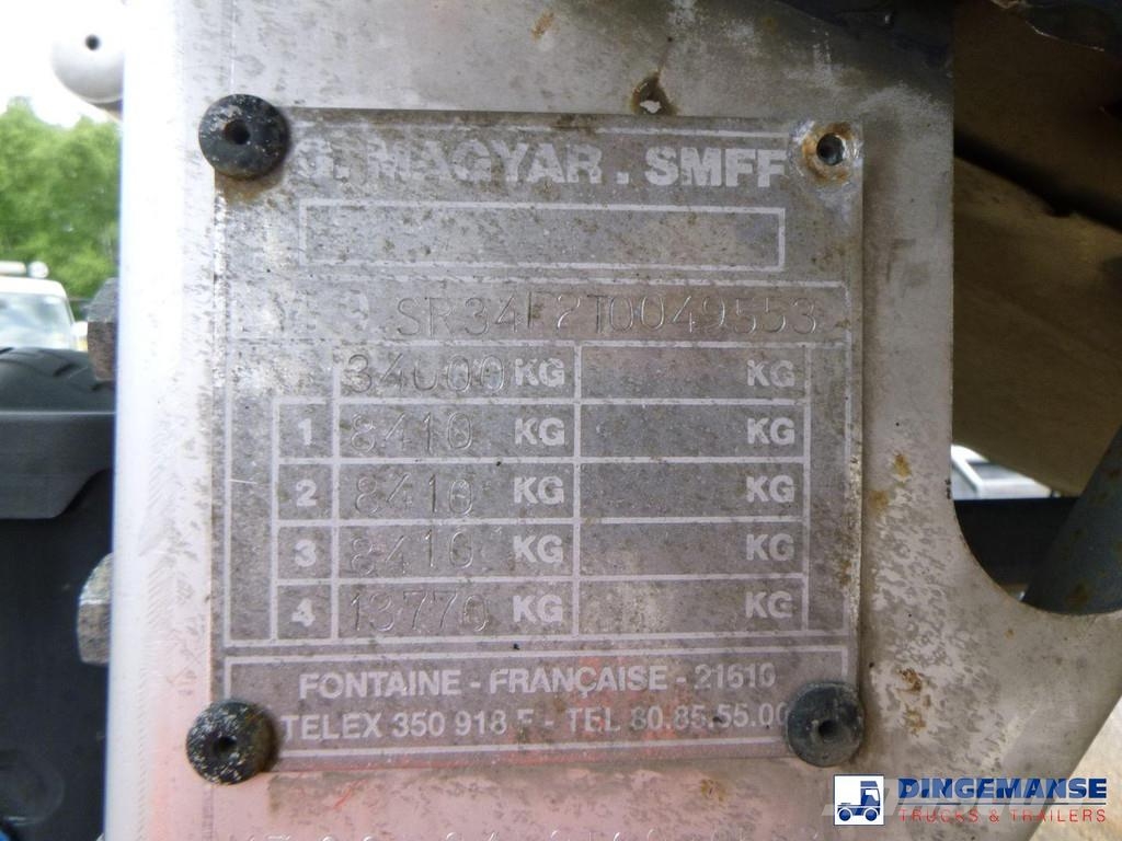 Magyar Chemical tank inox L4BH 30 m3 / 1 comp Remorque citerne