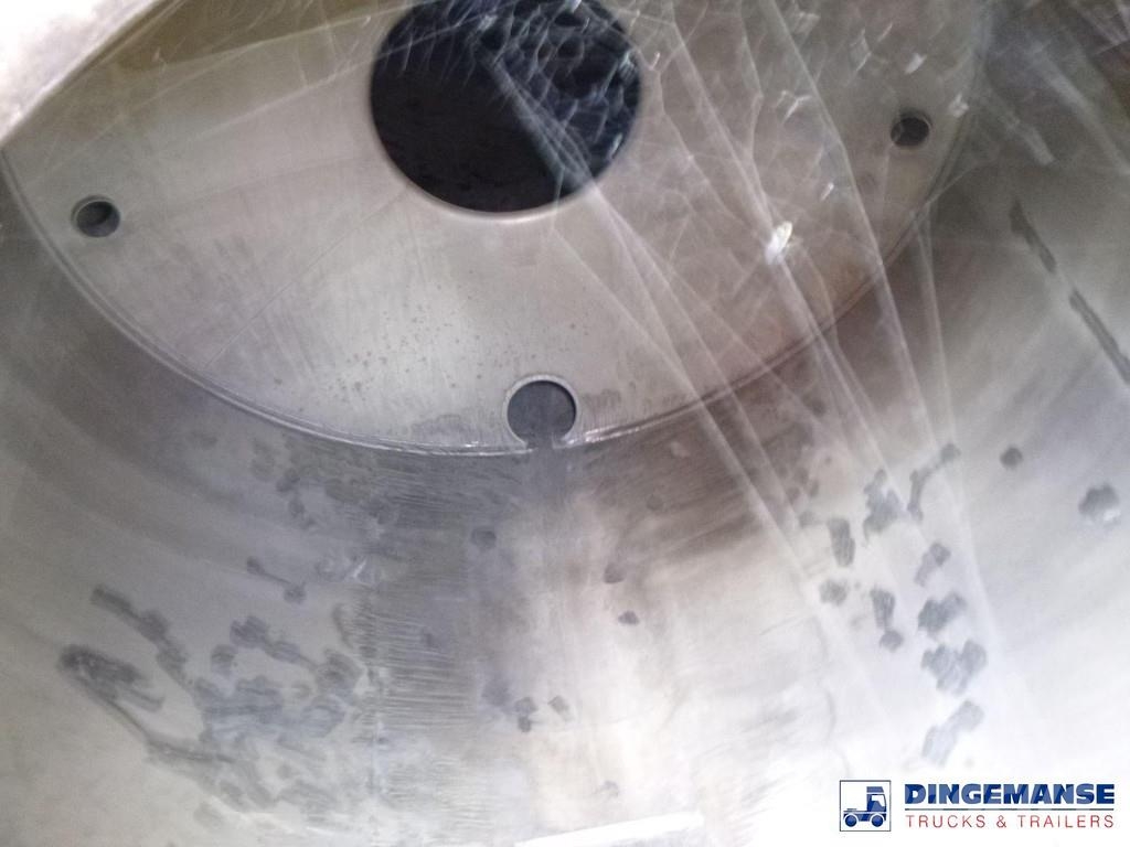 Magyar Chemical tank inox L4BH 30 m3 / 1 comp Remorque citerne