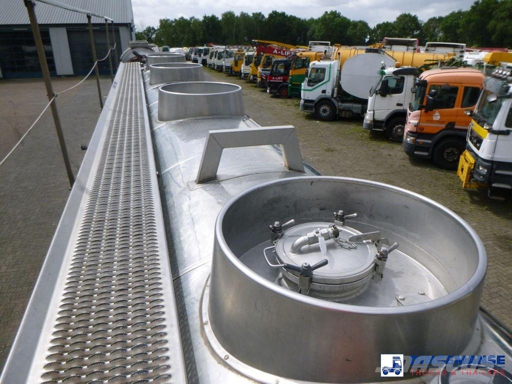 Magyar Chemical tank inox L4BH 30 m3 / 1 comp Remorque citerne