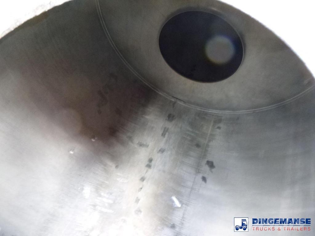 Magyar Chemical tank inox L4BH 30 m3 / 1 comp Remorque citerne