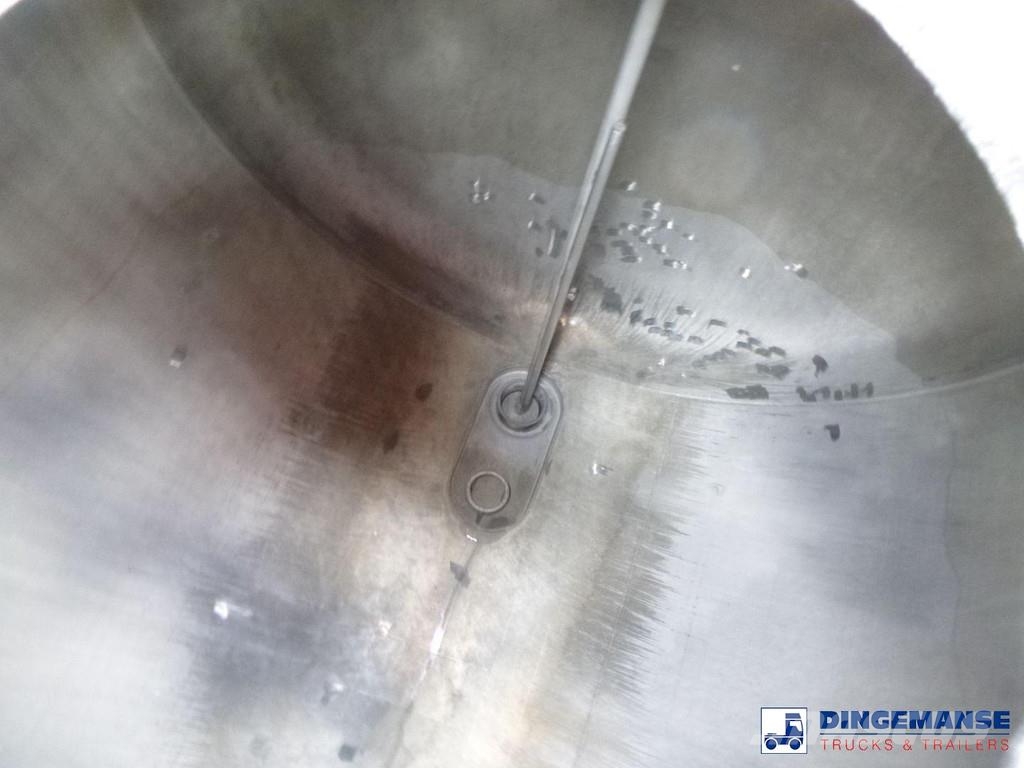 Magyar Chemical tank inox L4BH 30 m3 / 1 comp Remorque citerne
