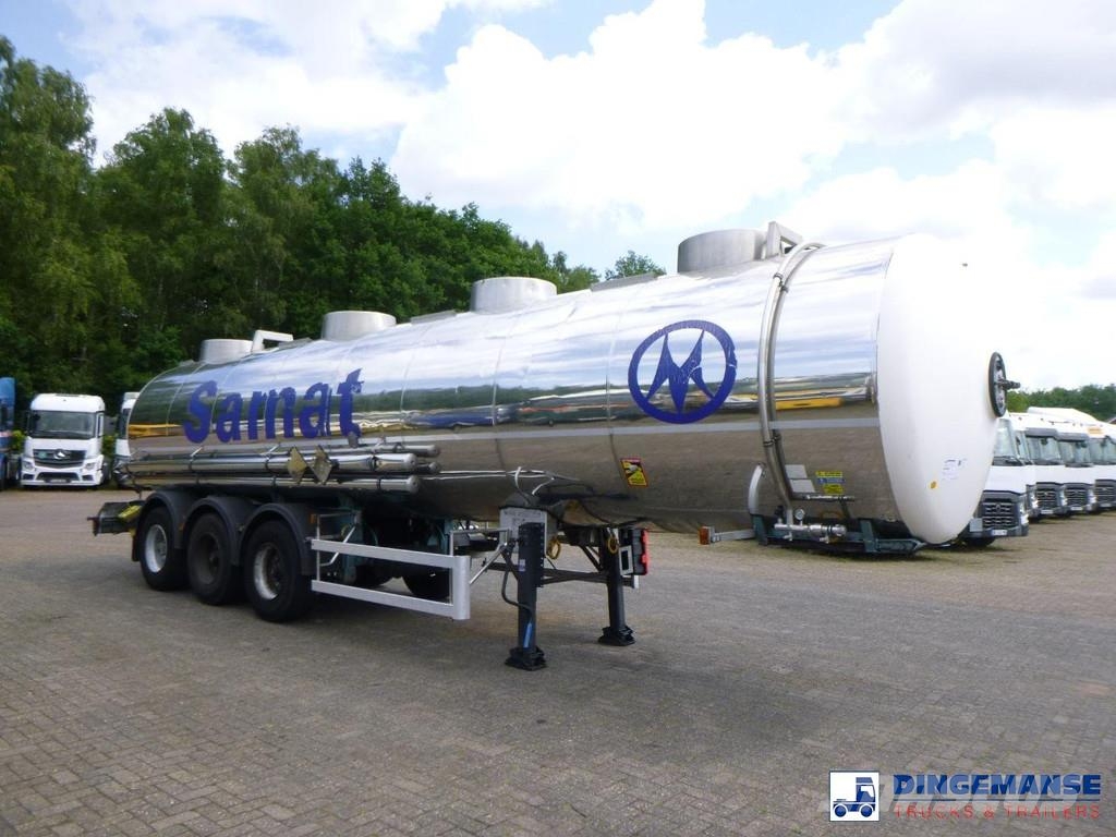Magyar Chemical tank inox L4BH 30 m3 / 1 comp Remorque citerne