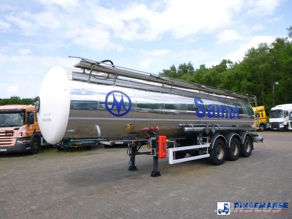 Magyar Chemical tank inox L4BH 30 m3 / 1 comp Remorque citerne