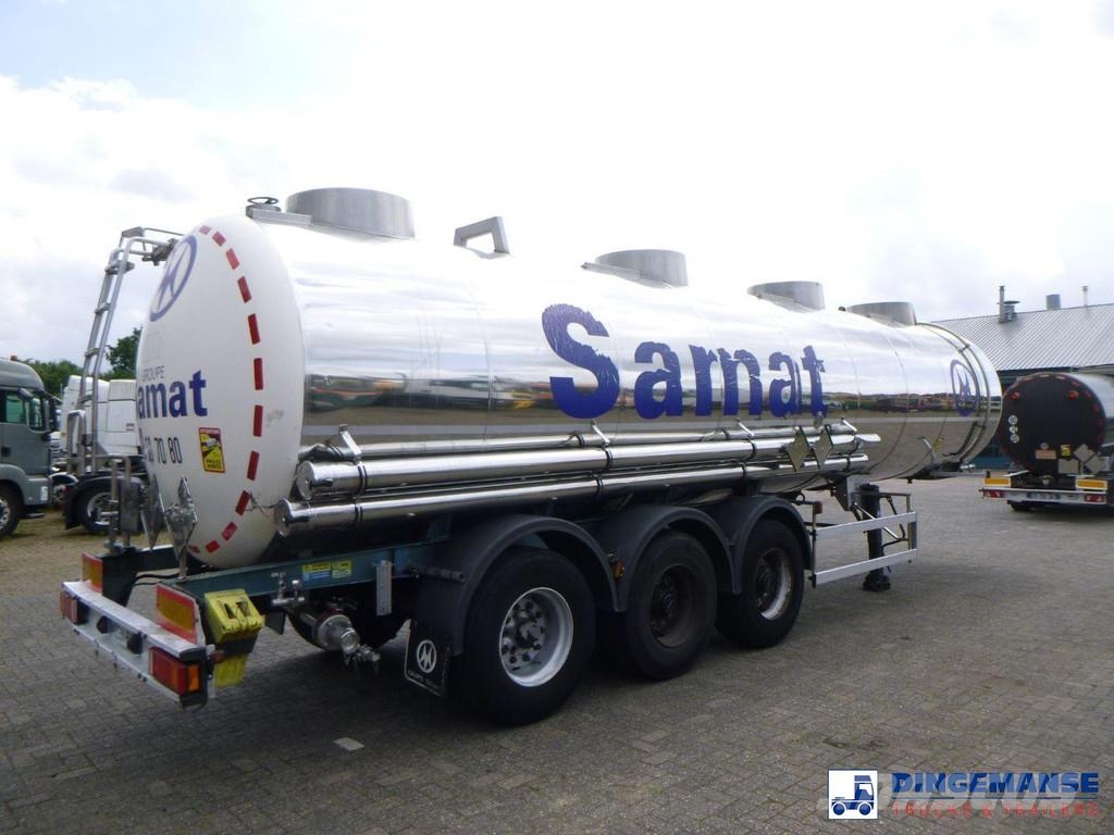 Magyar Chemical tank inox L4BH 30 m3 / 1 comp Remorque citerne