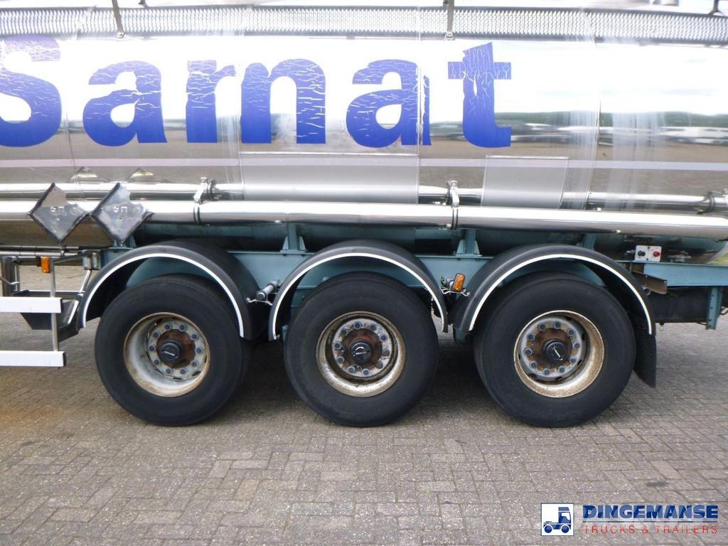 Magyar Chemical tank inox L4BH 30 m3 / 1 comp Remorque citerne