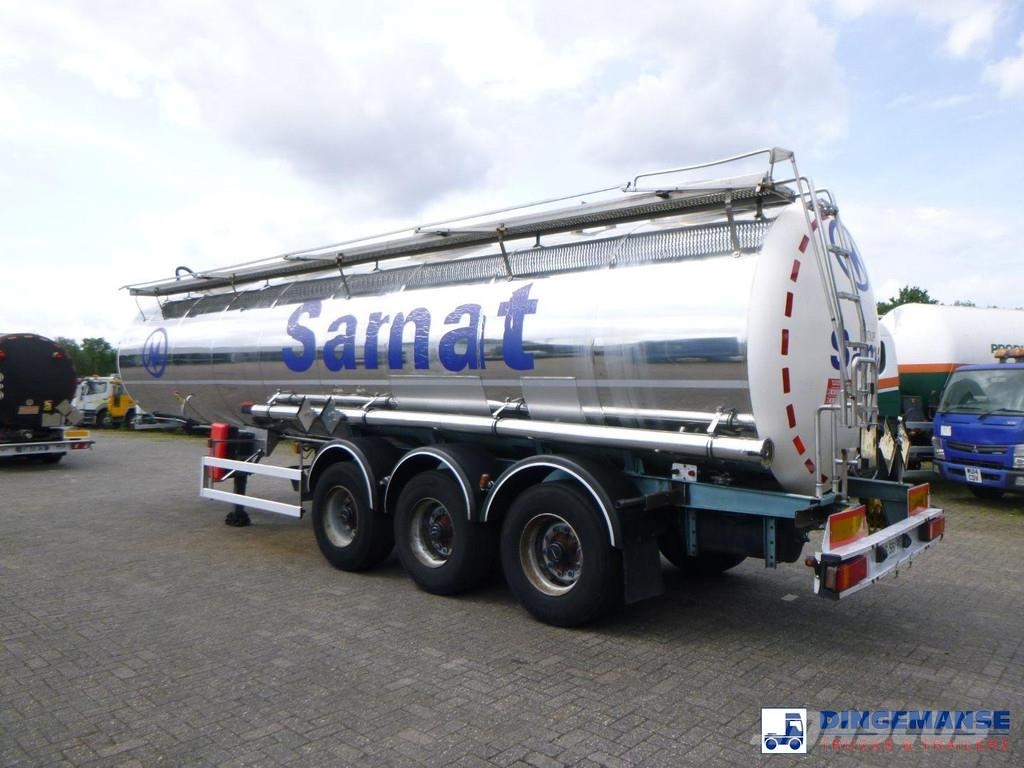 Magyar Chemical tank inox L4BH 30 m3 / 1 comp Remorque citerne