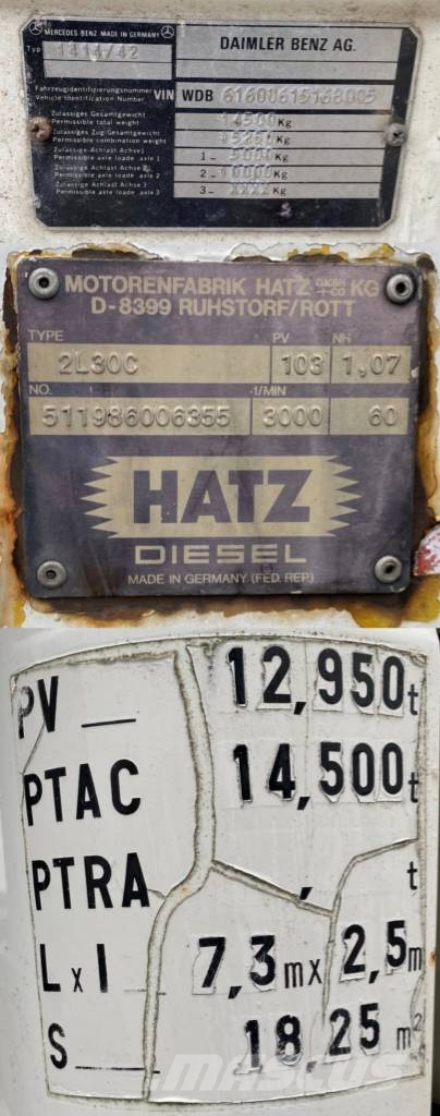Mercedes-Benz 1414/SK 4X2 5Vitesses Auto hoogwerkers