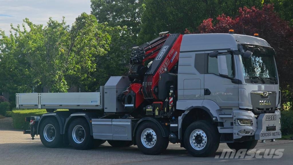 MAN TGS 37/510 8x4 FASSI 115tm CRANE/ FYJIB/WINCH/ TRA Sadulveokid