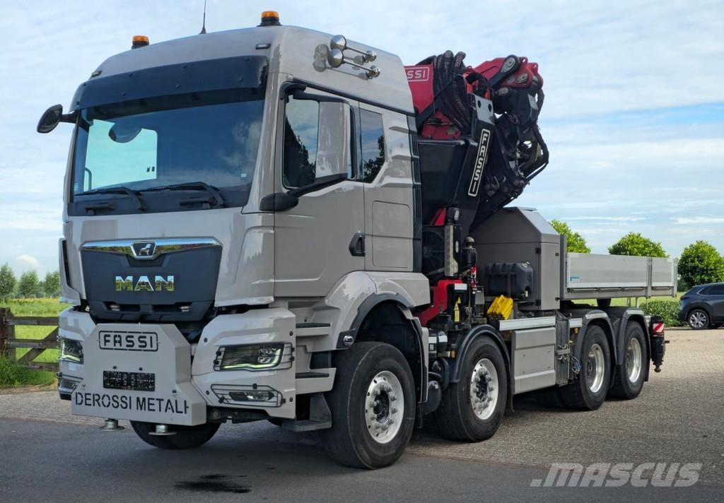 MAN TGS 37/510 8x4 FASSI 115tm CRANE/ FYJIB/WINCH/ TRA Sadulveokid
