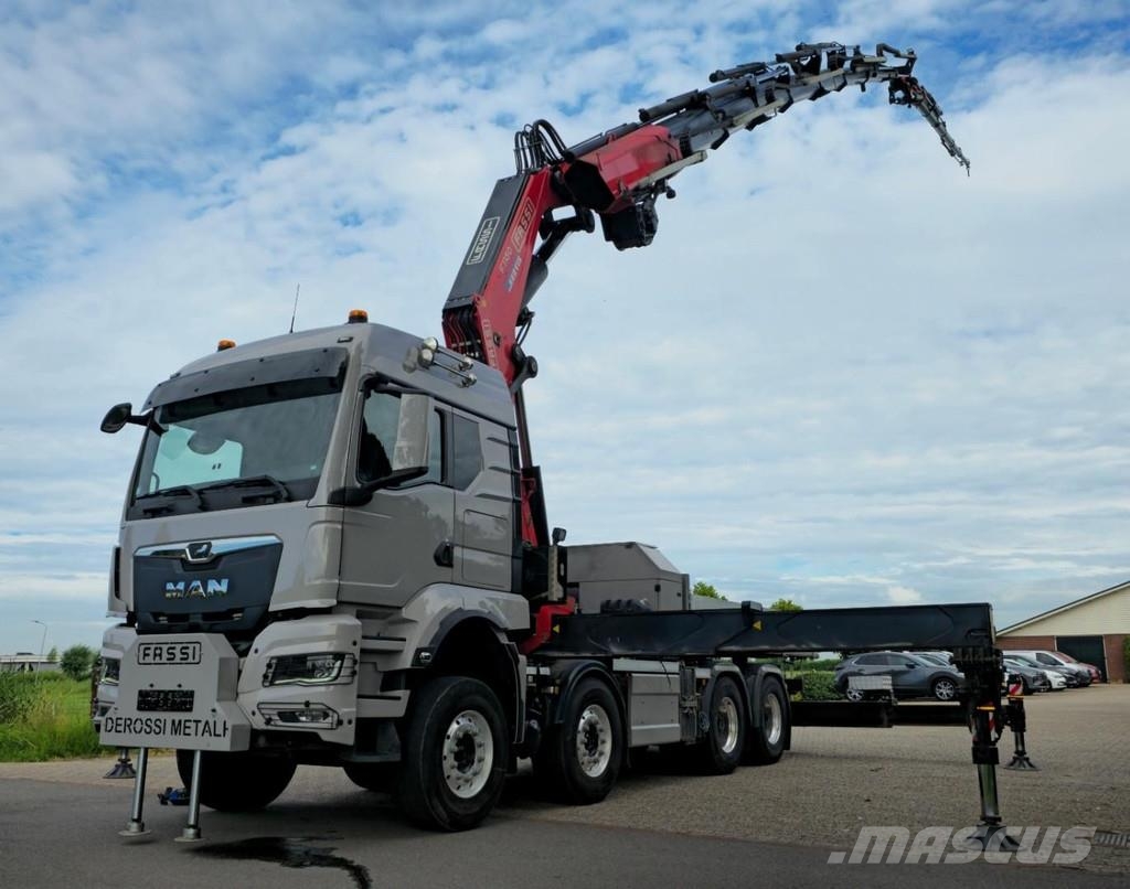 MAN TGS 37/510 8x4 FASSI 115tm CRANE/ FYJIB/WINCH/ TRA Sadulveokid