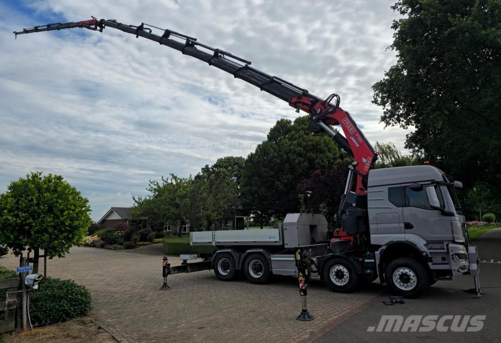 MAN TGS 37/510 8x4 FASSI 115tm CRANE/ FYJIB/WINCH/ TRA Sadulveokid