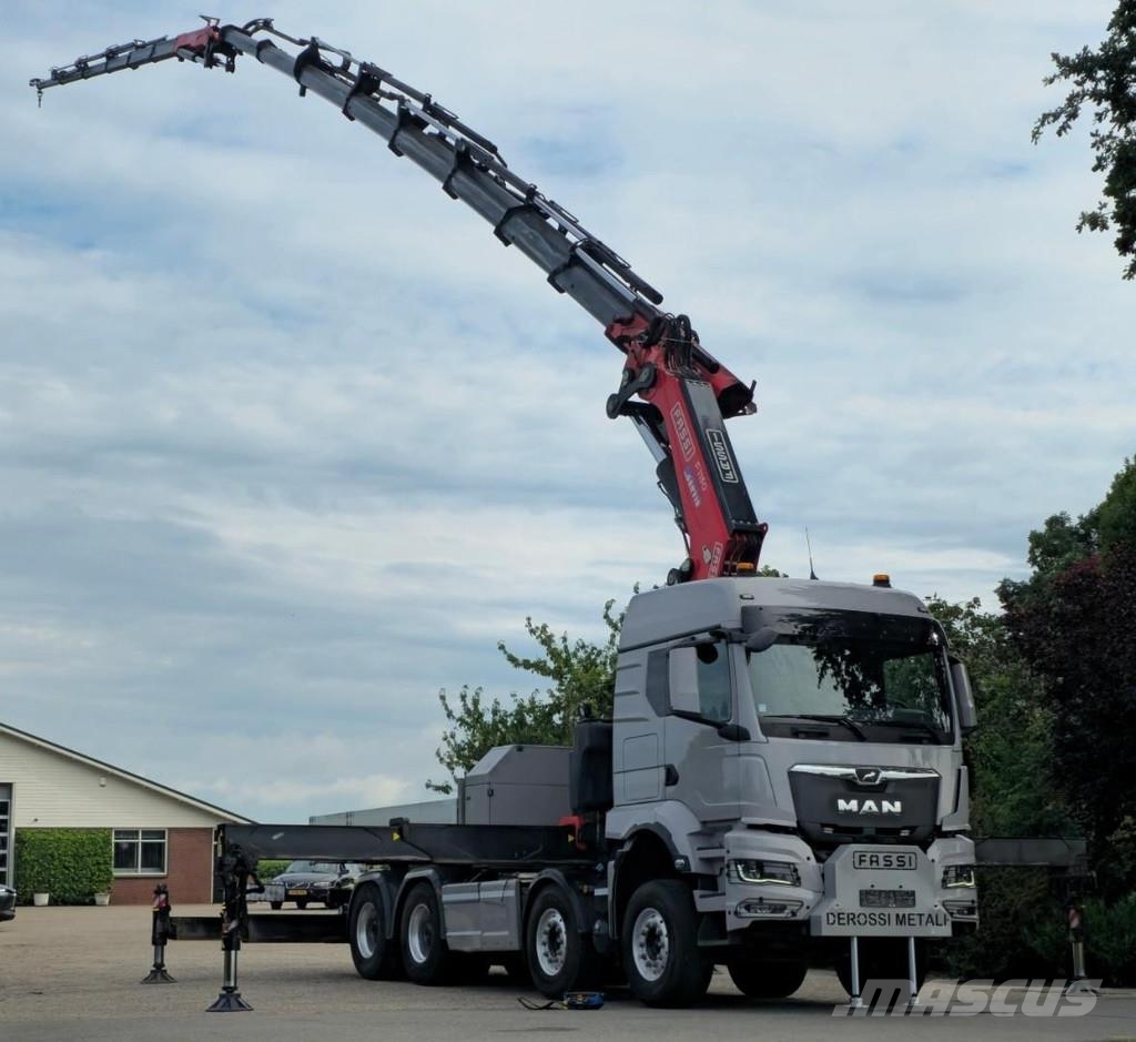 MAN TGS 37/510 8x4 FASSI 115tm CRANE/ FYJIB/WINCH/ TRA Sadulveokid