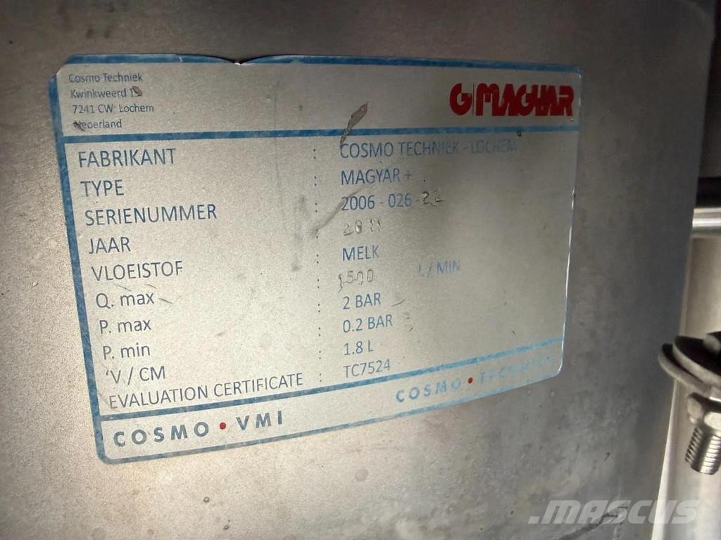 Magyar S40EBT 3 AXLE MILKTANK Semirremolques cisterna