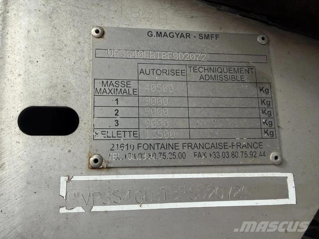 Magyar S40EBT 3 AXLE MILKTANK Semirremolques cisterna