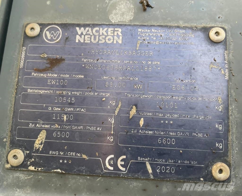 Wacker Neuson EW 100 Wheeled excavators
