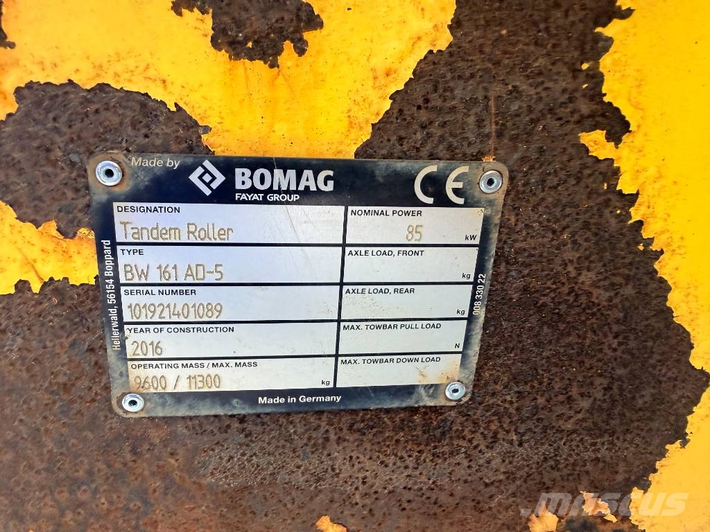 Bomag BW161AD-5 Dvojni valjarji