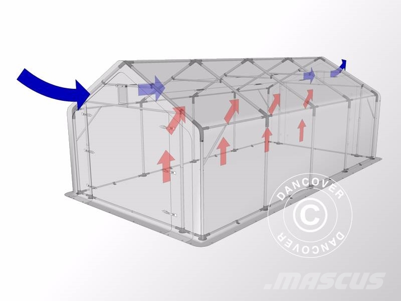 Dancover Storage Shelter PRO 4x8x2x3,1m PVC, Lagerhal Muut koneet
