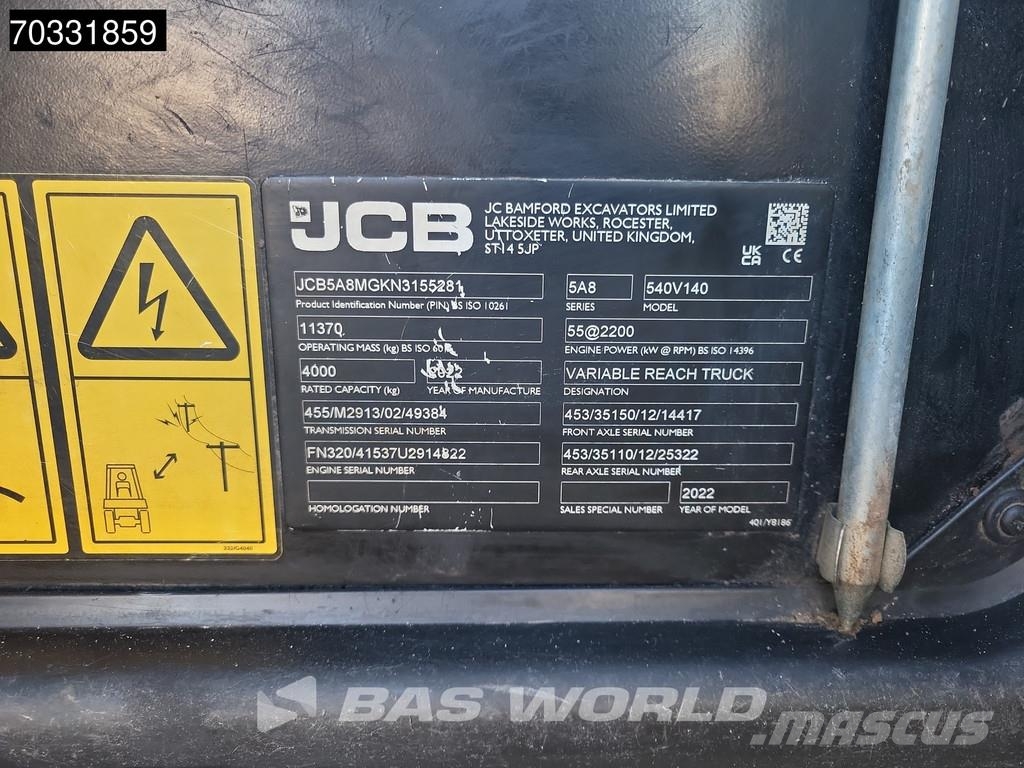 JCB 540-140 Sway - A/C Verreikers
