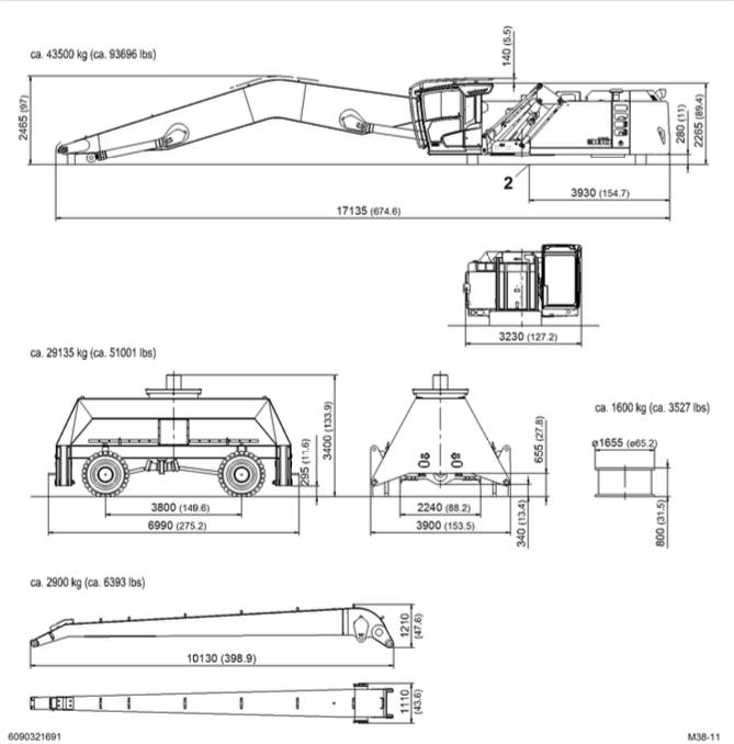 Terex Fuchs MHL 380 F XL Hafengutabfertiger