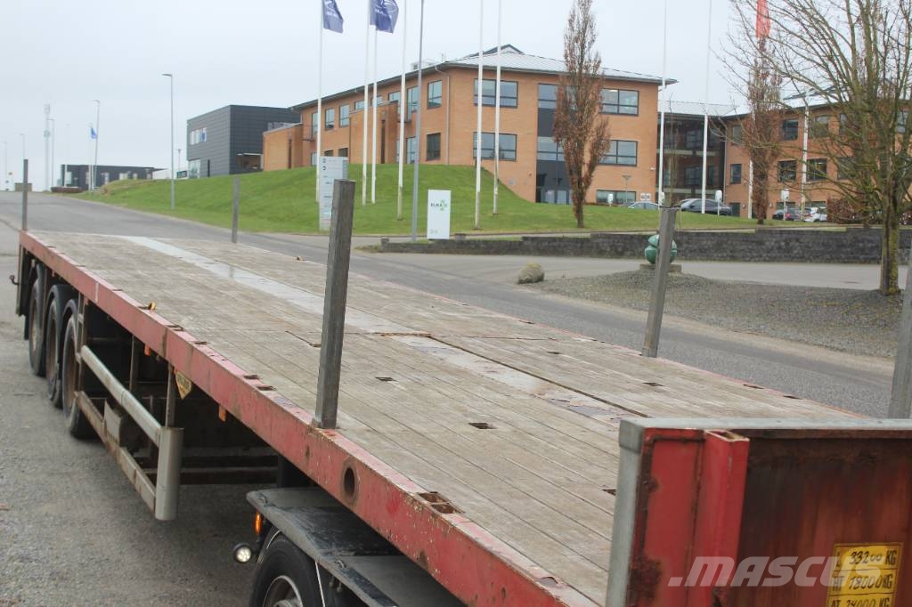 Broshuis 3 akslet sværlast trailer med udtræk Semirremolques de plataformas planas/laterales abatibles