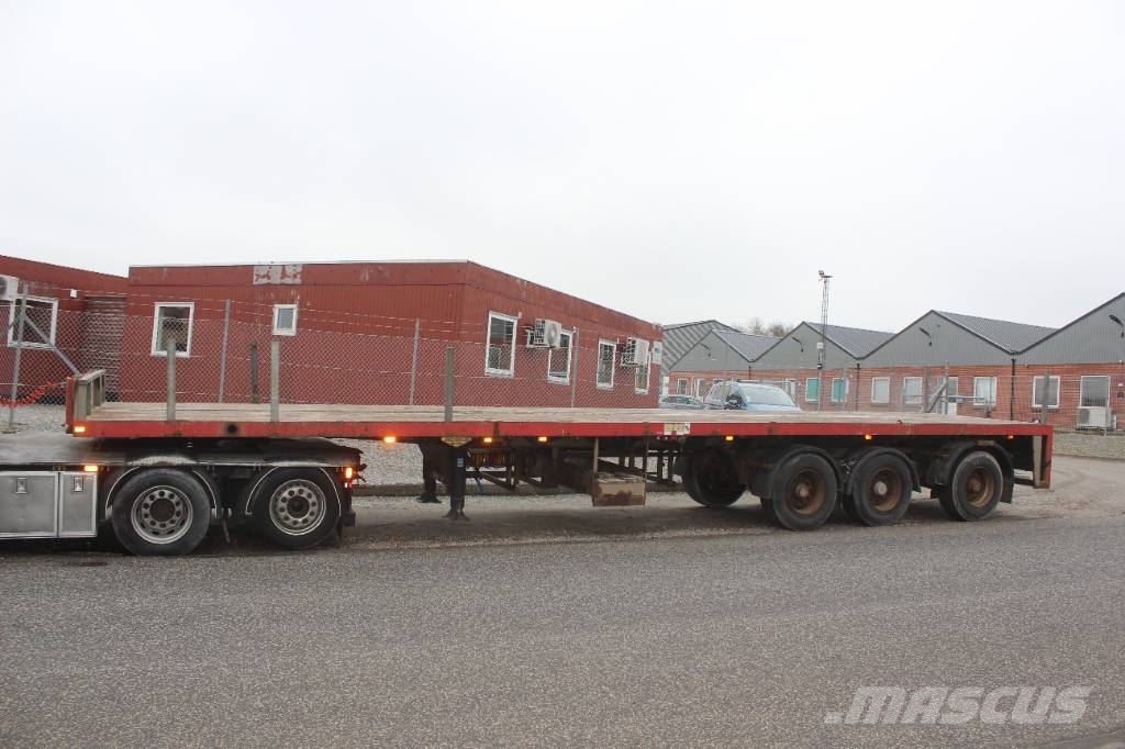 Broshuis 3 akslet sværlast trailer med udtræk Semirremolques de plataformas planas/laterales abatibles