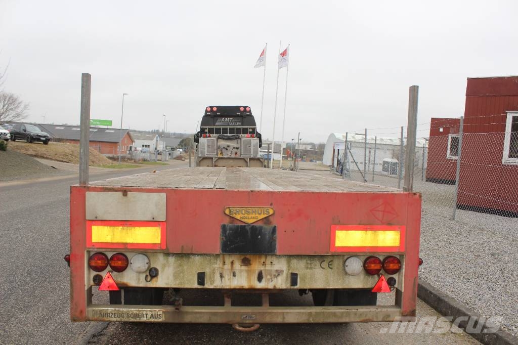 Broshuis 3 akslet sværlast trailer med udtræk Semirremolques de plataformas planas/laterales abatibles