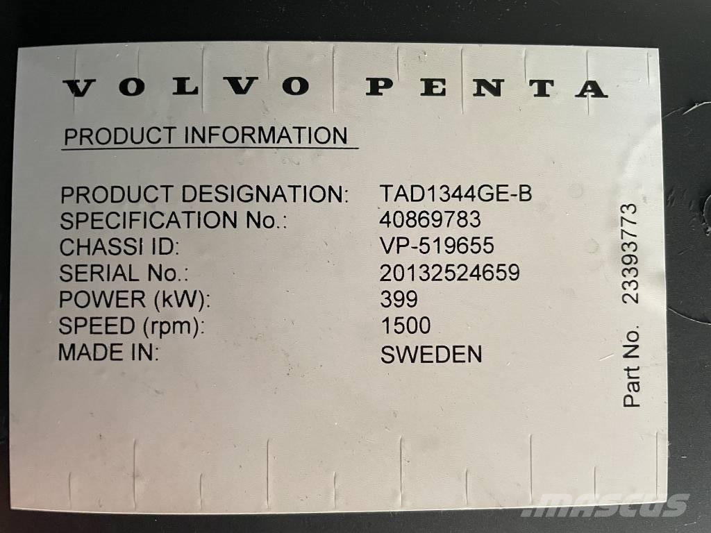Volvo TAD1344GE - 450 kVA Generator - DPX-18880 Diesel Generatoren