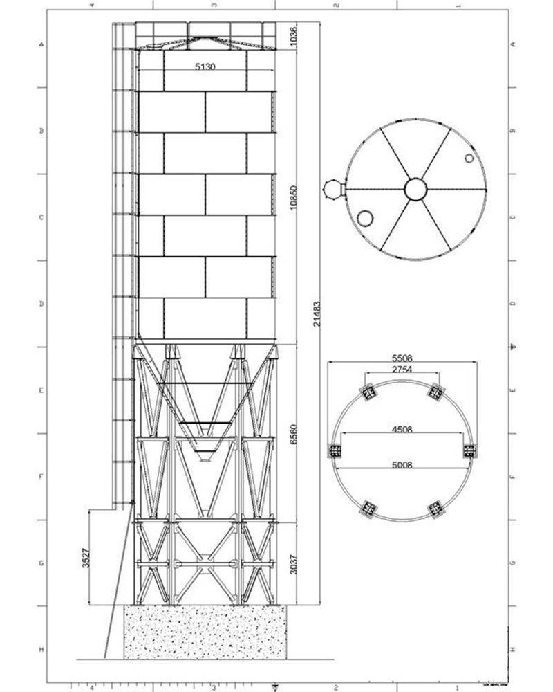 Constmach 200 Ton Capacity Cement Silo Accessoires