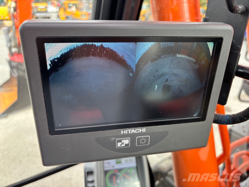Hitachi ZX 135 US-6 / Pyörittäjä, kauha, Rasvari, Ym! Telakaivukoneet