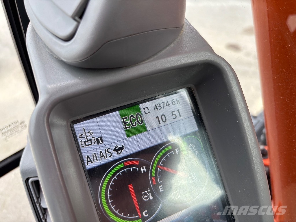 Hitachi ZX 135 US-6 / Pyörittäjä, kauha, Rasvari, Ym! Telakaivukoneet