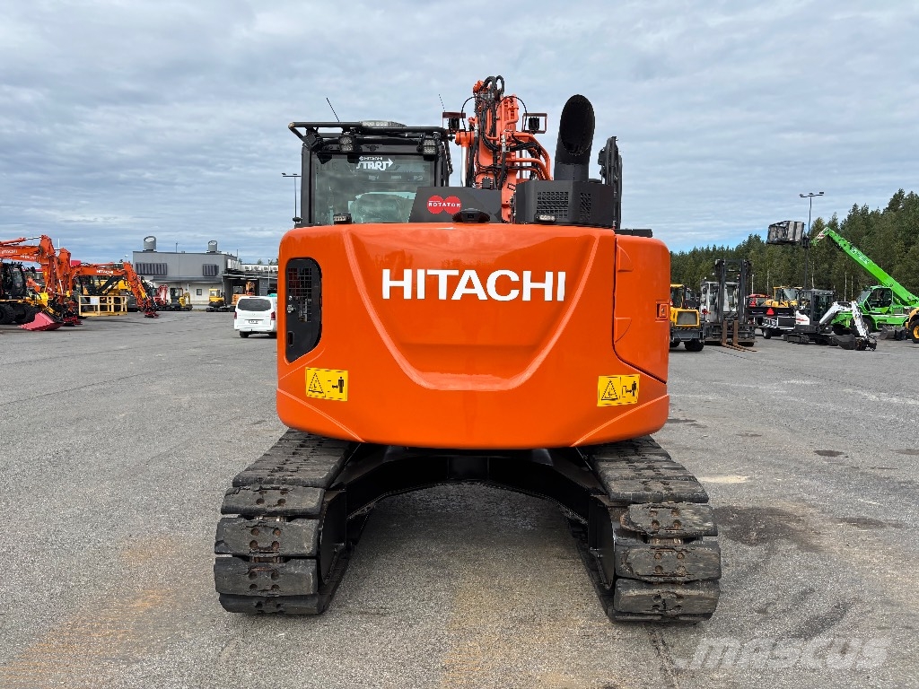 Hitachi ZX 135 US-6 / Pyörittäjä, kauha, Rasvari, Ym! Telakaivukoneet