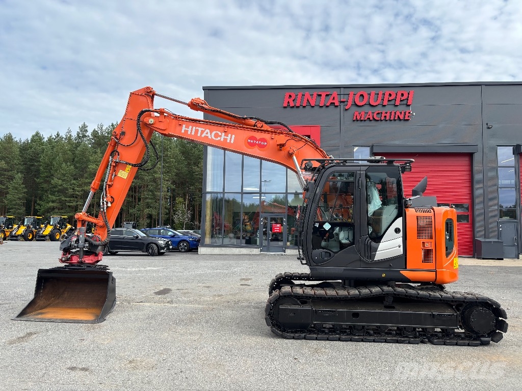 Hitachi ZX 135 US-6 / Pyörittäjä, kauha, Rasvari, Ym! Telakaivukoneet