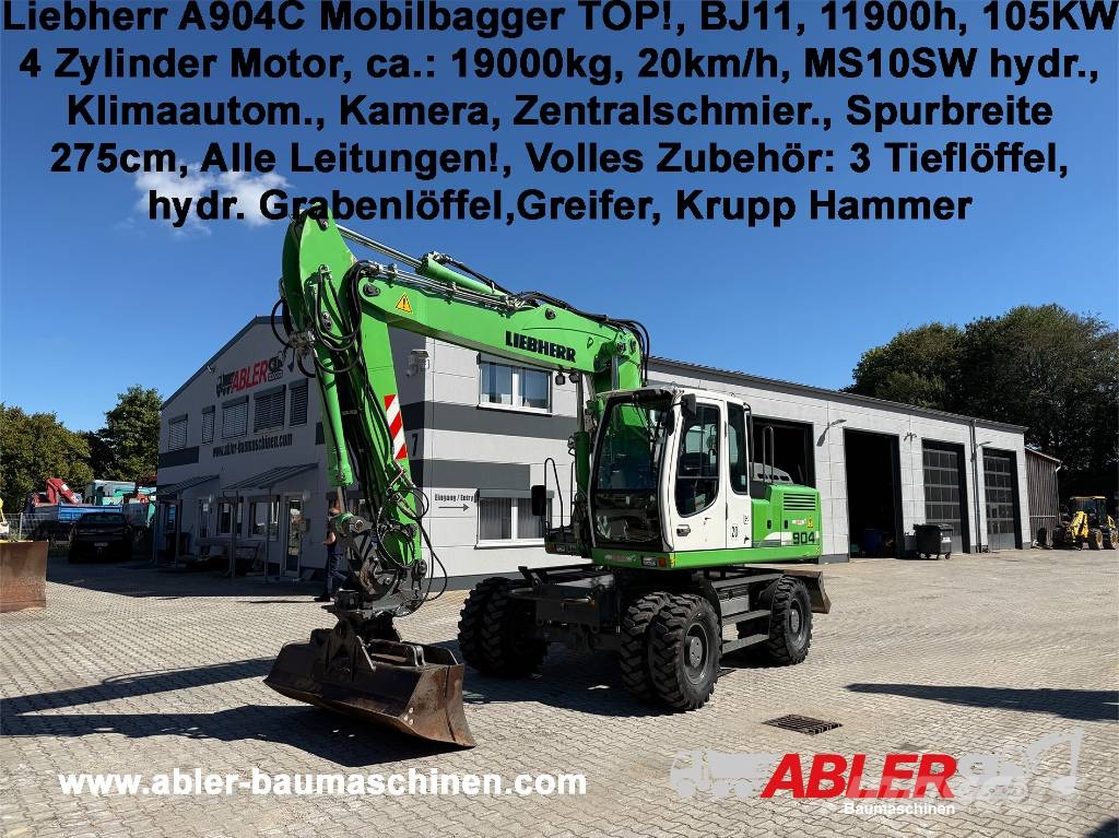 Liebherr A904C MS10SW hydr. Klima ZSA Wheeled excavators