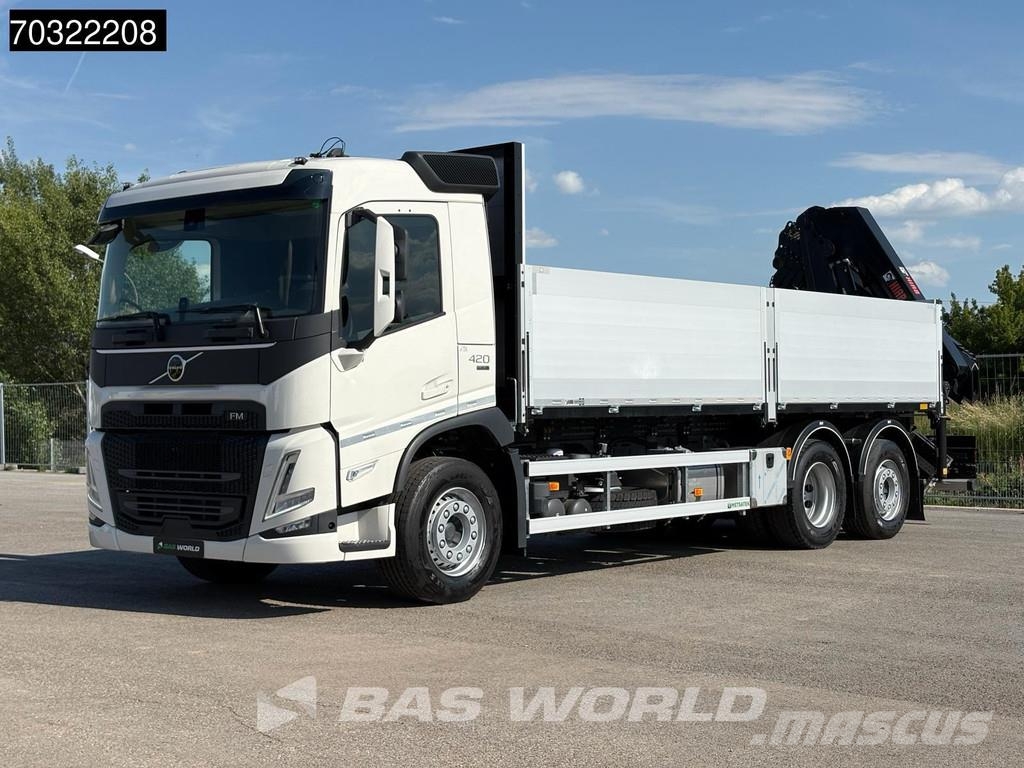Volvo FM 420 6X2 NEW! Hiab X-Hidduo 188 Kran Remote cont Plošinové nákladné automobily/nákladné automobily so sklápacími bočnicami