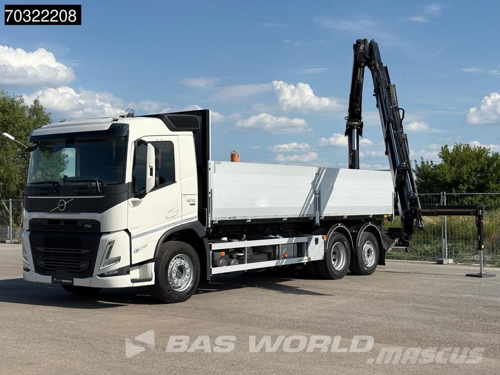 Volvo FM 420 6X2 NEW! Hiab X-Hidduo 188 Kran Remote cont Plošinové nákladné automobily/nákladné automobily so sklápacími bočnicami