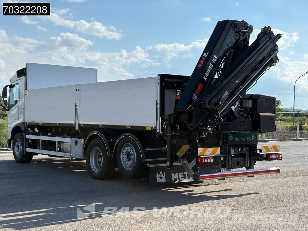 Volvo FM 420 6X2 NEW! Hiab X-Hidduo 188 Kran Remote cont Plošinové nákladné automobily/nákladné automobily so sklápacími bočnicami