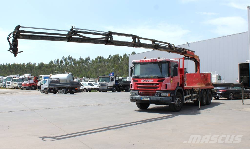 Scania P 410 + PK 23001 Ciężarówki typu Platforma / Skrzynia