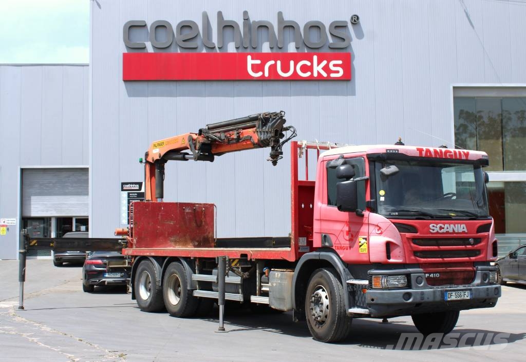 Scania P 410 + PK 23001 Ciężarówki typu Platforma / Skrzynia