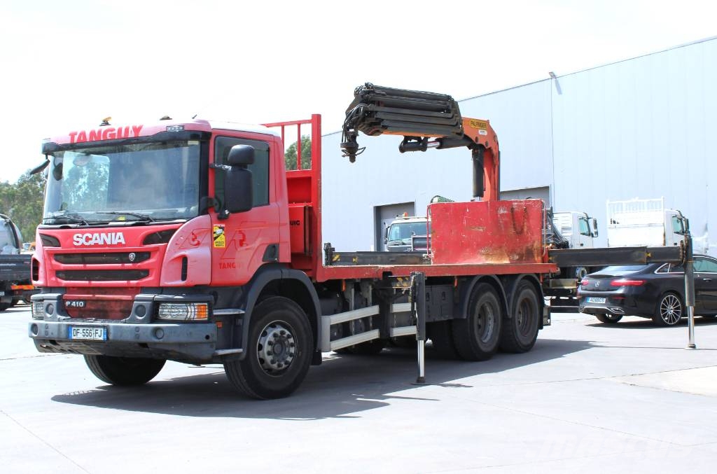 Scania P 410 + PK 23001 Ciężarówki typu Platforma / Skrzynia