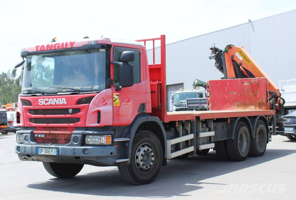 Scania P 410 + PK 23001 Ciężarówki typu Platforma / Skrzynia