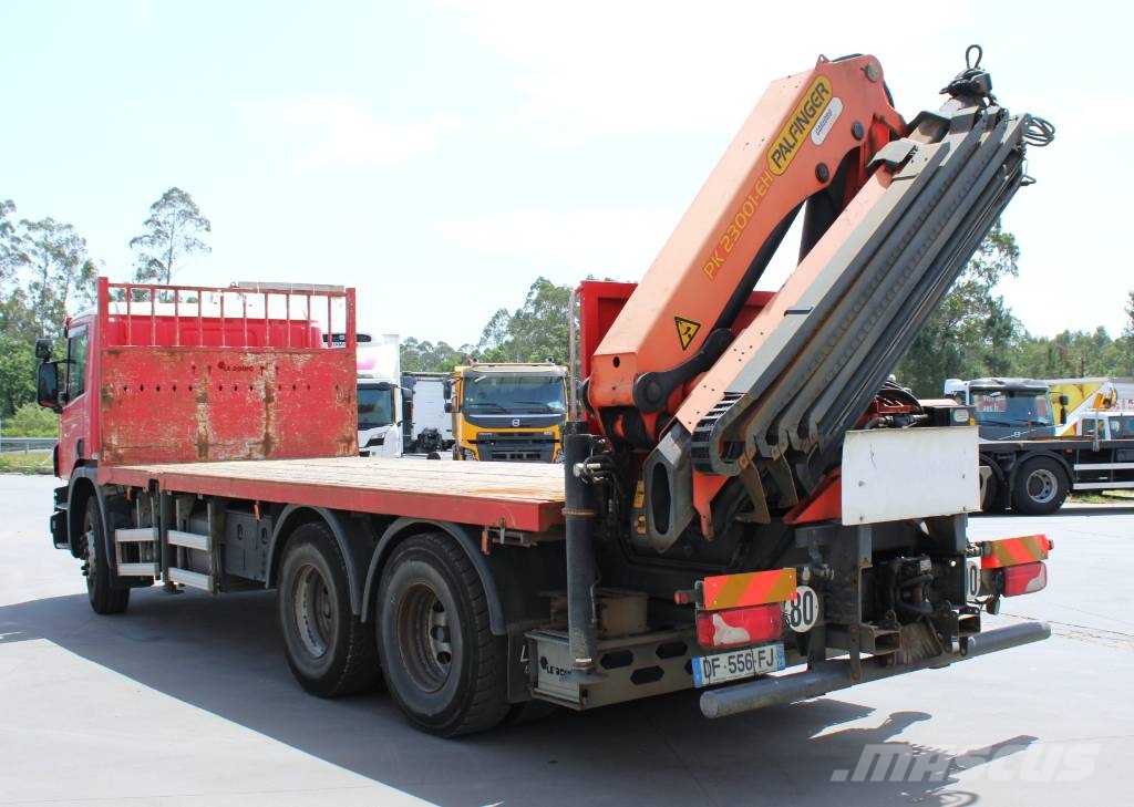 Scania P 410 + PK 23001 Ciężarówki typu Platforma / Skrzynia