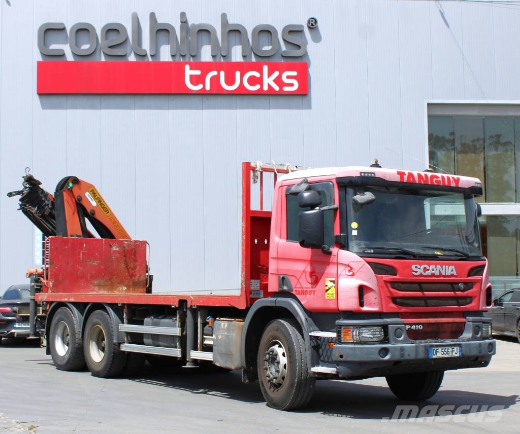 Scania P 410 + PK 23001 Ciężarówki typu Platforma / Skrzynia