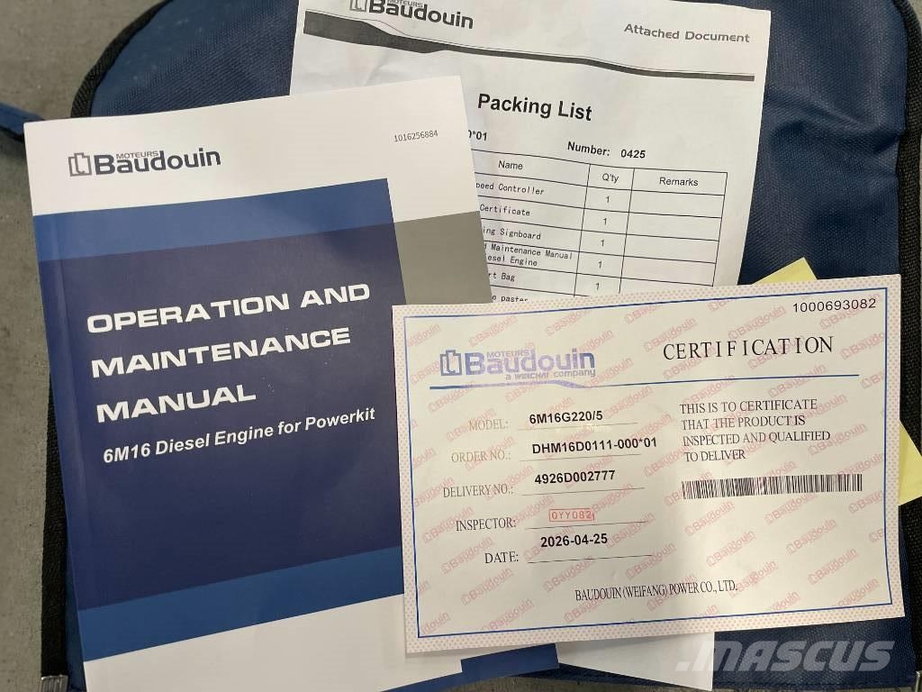 Baudouin 6M16G220/5 - 220 kVA Generator - DPX-19871 Diesel Generatoren